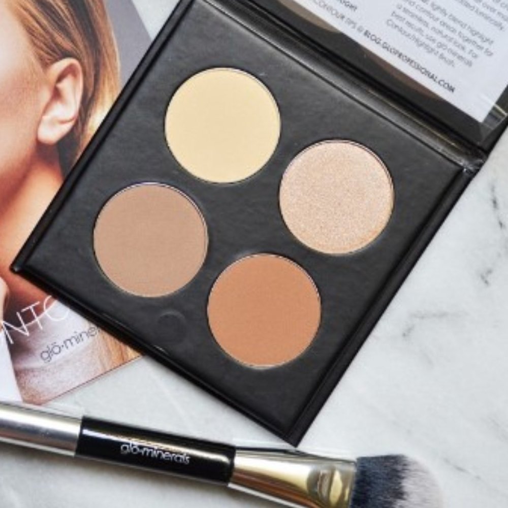 Glo minerals contour kit for medium to dark skin. Vegan mineral long lasting NEW
